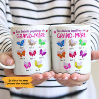 Personalized Grandma Butterfly Grand-mère French Mug AP95 30O53 thumb 1