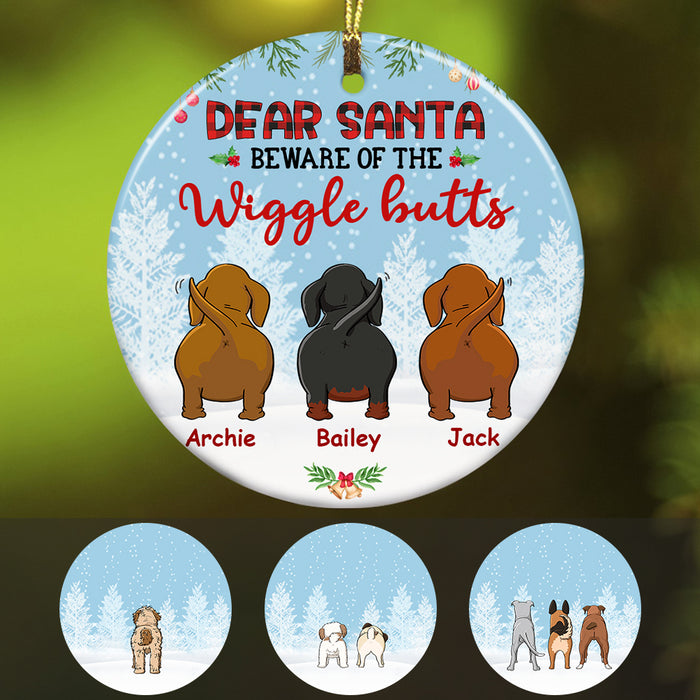 Personalized Wigglebutt Dog Christmas  Ornament OB84 85O57 1