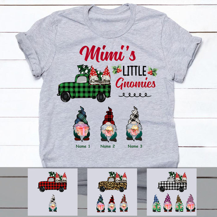 Personalized Grandma Gnomes In Red Truck Christmas T Shirt OB72 95O58 1