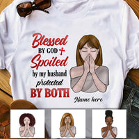 Personalized Wife Blessed By God Couple T Shirt JN106 87O34 thumb 1