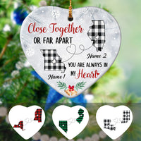 Personalized Close Together Long Distance  Ornament SB225 30O34 thumb 1
