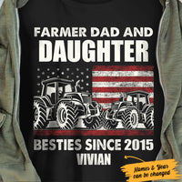 Personalized Farmer Papa Besties T Shirt JL291 26O36 thumb 1