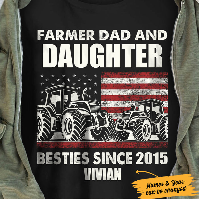 Personalized Farmer Papa Besties T Shirt JL291 26O36 1