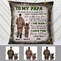 Personalized To My Dad Hunting Pillow MR102 67O57 (Insert Included) thumb 1