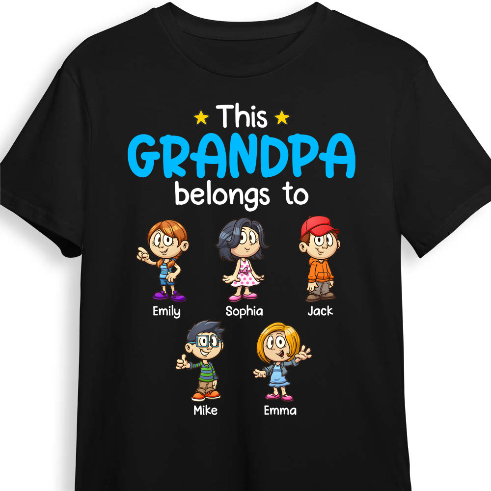 Personalized This Grandpa Belongs Shirt OB254 36O53 Primary Mockup