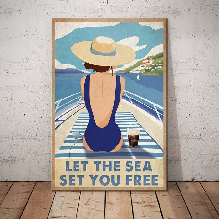 Beach Girl Canvas JN243 73O36 1