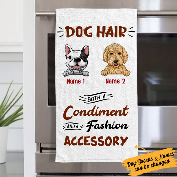 Dog hair hotsell condiment fashion accessory