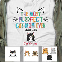 Personalized Cat Mom T Shirt FB191 26O53 thumb 1