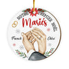 Personalized Gift For Couple First Christmas French Circle Ornament 30130 1