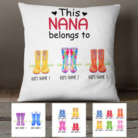 Personalized This Grandma Belongs To Boots  Pillow SB253 65O53 (Insert Included) thumb 1