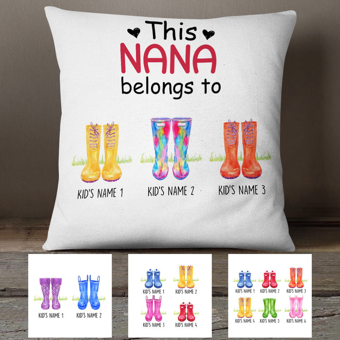 Personalized This Grandma Belongs To Boots  Pillow SB253 65O53 (Insert Included) 1