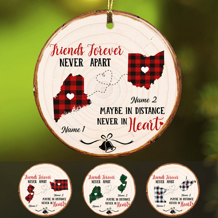 Personalized Friends Forever Long Distance  Ornament SB254 85O57 1