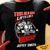 Personalized Gym Beast T Shirt JL11 95O60 thumb 1