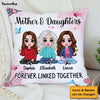 Personalized Gift Mom Daughter Forever Linked Together Pillow 31070 1