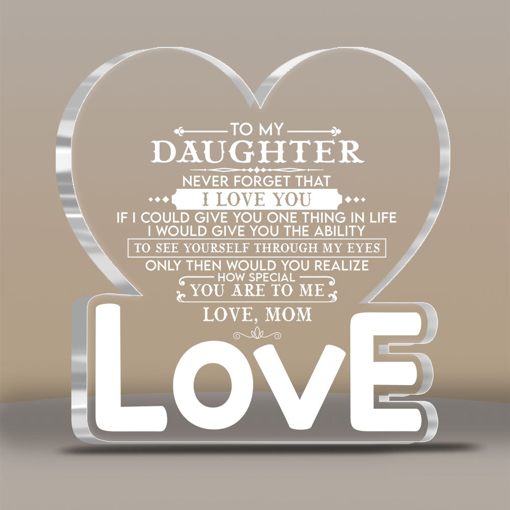 Personalized To My Daughter Plaque 30404 Primary Mockup
