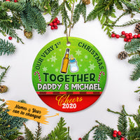 Personalized Baby First Christmas Together  Ornament OB71 87O53 thumb 1