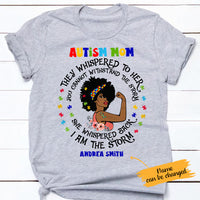Personalized Autism Mom BWA I Am Storm T Shirt AG31 30O65 thumb 1