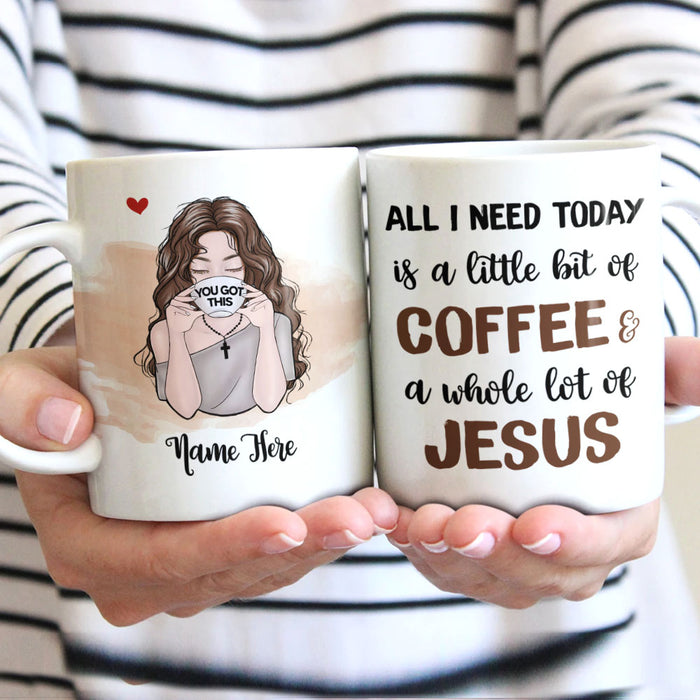 Personalized Coffee  & Jesus Girl Mug MR172 95O58 1