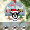 Personalized I Believe in Santa Paws Dog Christmas  Ornament OB52 67O60 1