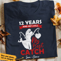 Personalized Fishing Husband & Wife Best Catch T Shirt JN172 95O53 thumb 1