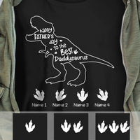 Personalized Dad Happy Father Day Daddysaurus T Shirt AP273 67O34 thumb 1