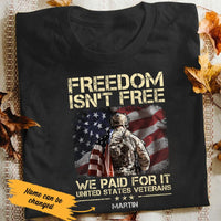 Personalized Freedom Isn't Free T Shirt JN42 66O53 thumb 1