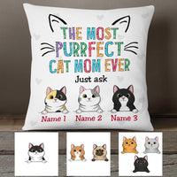 Personalized Cat Mom Pillow FB191 26O53 (Insert Included) thumb 1