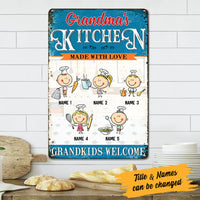 Personalized Grandma Kitchen Metal Sign JL92 30O57 thumb 1