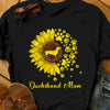 Cute Dachshund Wiener Doxies Sunflower Funny Gift For Dog Lovers Women T Shirt JN112 65O36 1