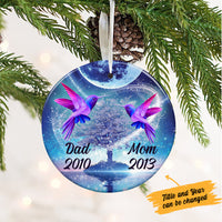 Personalized Hummingbird Memorial Mom Dad Ornament SOB312 87O36 thumb 1