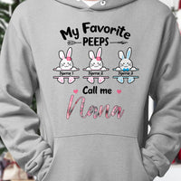 Personalized Grandma Favorite Peeps Easter Hoodie FB241 30O34 thumb 1