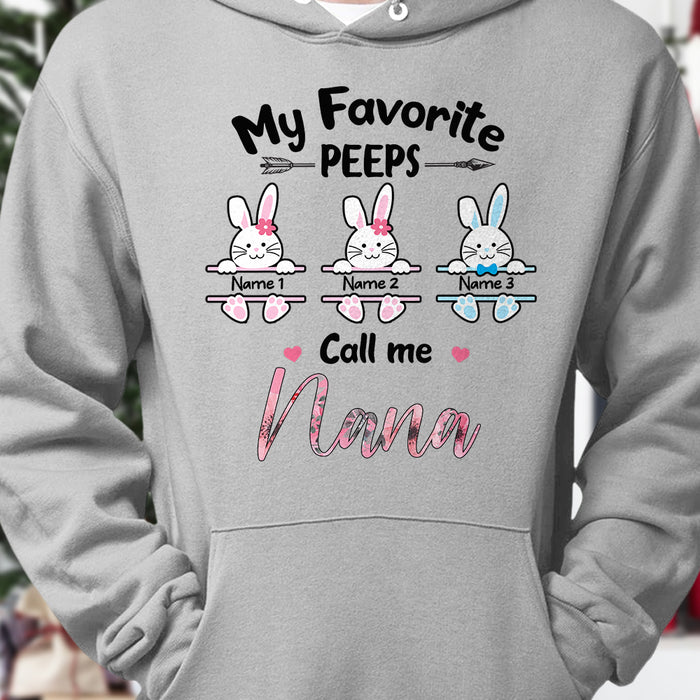 Personalized Grandma Favorite Peeps Easter Hoodie FB241 30O34 1