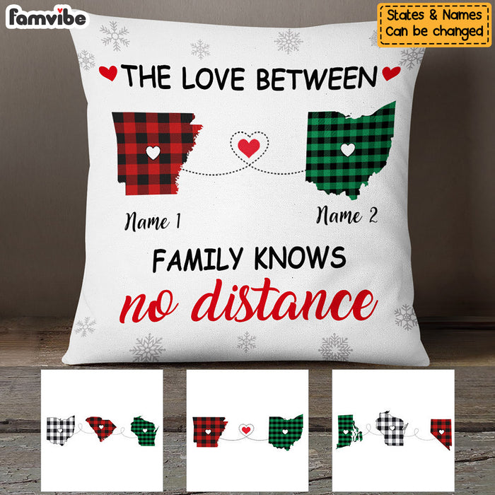 Personalized The Love Between Family Knows No Distance  Pillow NB182 73O53 1