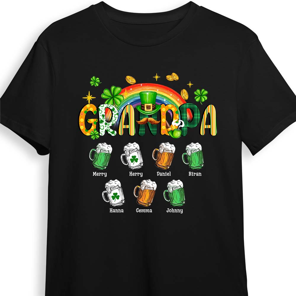 Personalized Gift For Grandpa Dad Patricks Day Shirt Hoodie Sweatshirt 31878 Primary Mockup