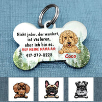 Personalized Dog Lost Hund German Bone Pet Tag AP93 81O58 thumb 1