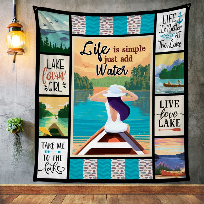 Lake Life Fleece Blanket JN251 67O53 1
