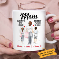 Personalized Mom Daughter And Son Mug AP11 26O53 thumb 1