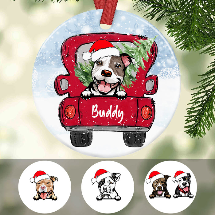 Personalized Pit Bull Dog Christmas Ornament SB301 81O34 1