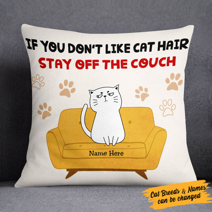 Personalized Cat Hair Furniture  Pillow NB308 81O53 (Insert Included) 1