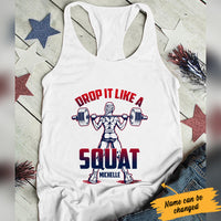 Personalized Gym Women Squat Racerback Tank JL131 95O34 thumb 1