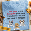 Personalized Dog Watching Cane Cagna Italian T Shirt AP1311 30O47 1