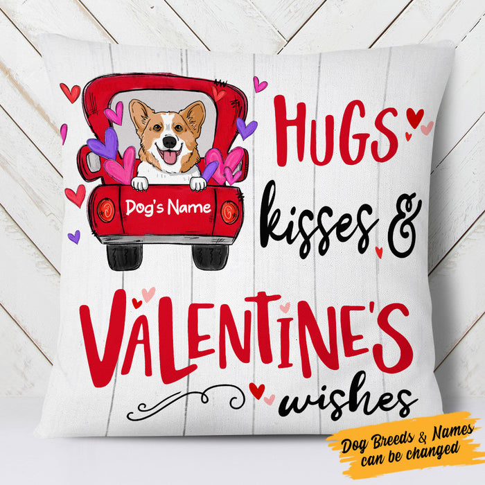 Personalized Dog Valentine Wishes Pillow DB101 67O53 (Insert Included) 1