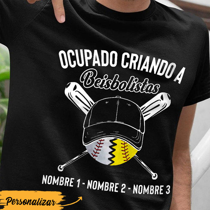 Personalized Dad Baseball Softball Padre Spanish T Shirt MY51 30O36 1