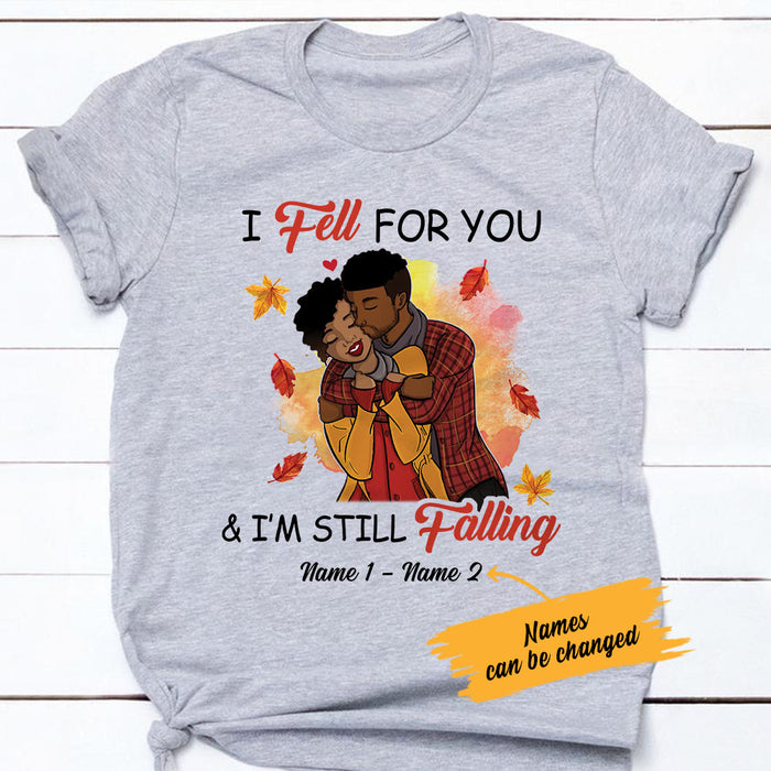 Personalized BWA Couple Still Falling In Love T Shirt SB91 85O53 1