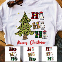 Personalized Ho Ho Ho Cat Christmas  T Shirt OB311 65O57 thumb 1