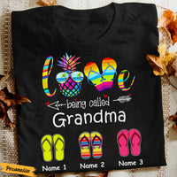 Personalized Love Being Mom Grandma T Shirt JN222 30O47 thumb 1