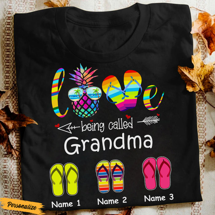 Personalized Love Being Mom Grandma T Shirt JN222 30O47 1