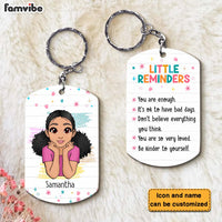 Personalized Mental Health Gift For Granddaughter Little Reminders Aluminum Keychain 22837 thumb 1