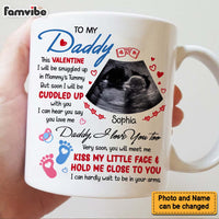 Personalized Pregnancy Gift This Valentine I'll Be Snuggled Up Upload Photo Mug 31283 thumb 1