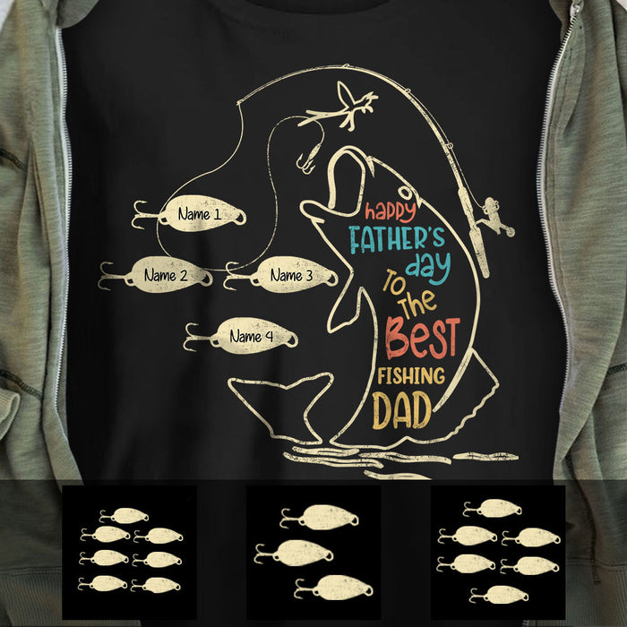 Personalized To My Fishing Dad T Shirt AP22 65O58 1